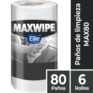 PAÑO MAX80 MULTIUSO REUTILIZABLE 6 ROLLOS X 80 PAÑOS