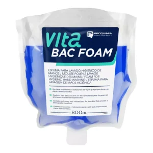 Vita Bac Foam 6x800 Cc. Jabón Desinfectante Espuma - Base Amonios Cuaternarios en Espuma - Proquimia