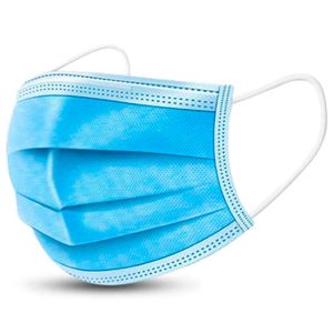 MASCARILLA 3 PLIEGUES CELESTE *50 UN C/ELASTICO (AAMASDEC)